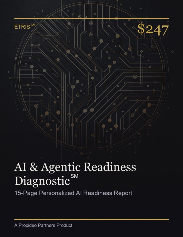 AI & Agentic Readiness Diagnostic℠ report cover — enterprise AI assessment by Kevin Carl, ETRIS℠